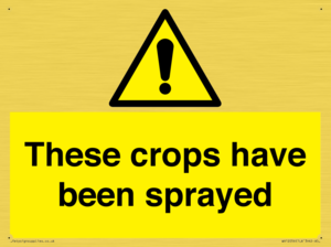 These crops have been sprayed